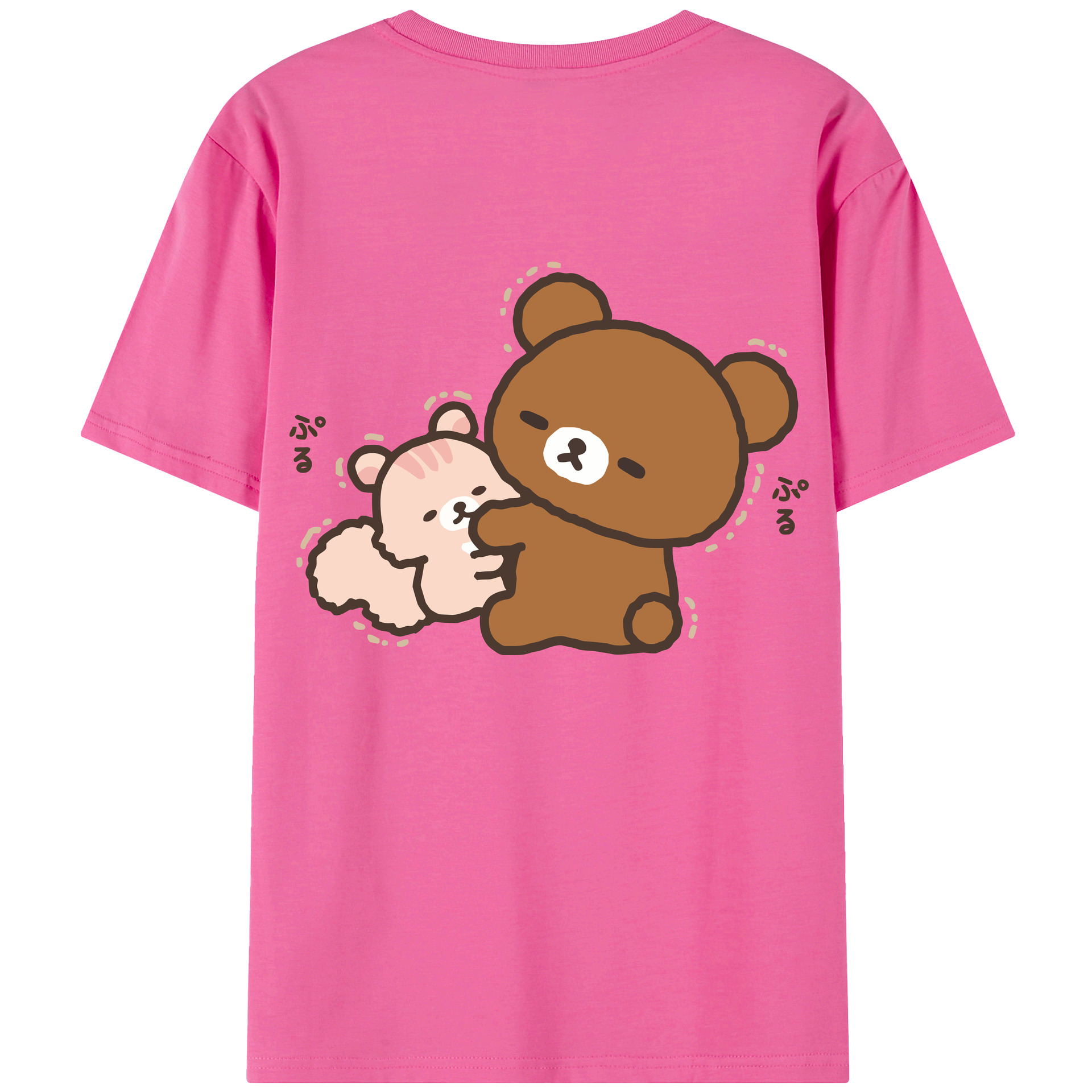 （画像用） リラックマ リラックマ キイロイトリ Rilakkuma Korilakkuma Kiiroitori レディース半袖Tシャツ(バックプリント)